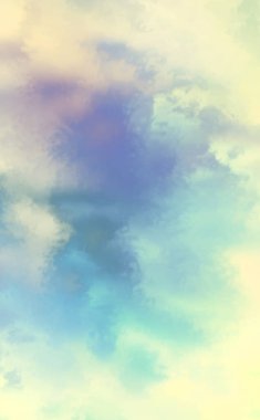 Modern fırça darbeleri. Poster, duvar sanatı, afiş, kart, kitap kapağı veya ambalaj için rahatlatıcı kompozisyonun yumuşak renkli çizimi. Pastel renklerle suluboya. 