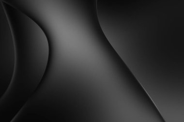 Web sitesi, poster, marka kimliği, broşür, sunum şablonu için lüks koyu bir arka plan. Dalgalı şekilli kaliteli tasarım. Dalgalanmalı soyut arkaplan. Pankart veya kapak tasarımı için dekorasyon.