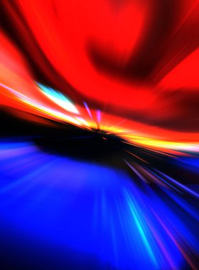 Renkli ışık enerjisi parlamaları. Çarpık grafik hareket arkaplanı. Dinamik patlama flaşı. Hızlanma efekti. Hızlı yüksek hız bulanıklaştırma arkaplanı. Işık teknolojisi soyut duvar kağıdı.