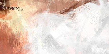 Soyut arkaplanda pürüzlü fırça darbeleri. Fırça boyası. Renkli boya darbeleri. Eşsiz duvar sanatı. Tuvaldeki modern sanat. Renkli çağdaş sanat eserleri.
