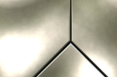 Üç boyutlu metalik doku. Uzay gemisi desenli yüzey. Aydınlık ve karanlık paneller. Fütürist soyut duvar kağıdı. Geometrik teknolojik yansıtıcı arkaplan.