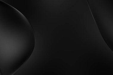 Web sitesi, poster, marka kimliği, broşür, sunum şablonu için lüks koyu bir arka plan. Dalgalı şekilli kaliteli tasarım. Dalgalanmalı soyut arkaplan. Pankart veya kapak tasarımı için dekorasyon.