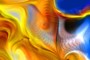 Hareketli girdapların soyut çizimi. Titreşimli renkli kıvrımların dönen akışı. Kıvrımlı ve kıvrımlı arka plan ve çizgiler. Garip duvar kâğıdı tasarımı. Dalgalanma arkaplanı.