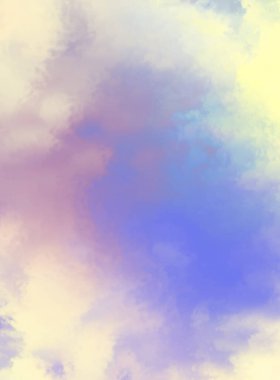 Modern fırça darbeleri. Poster, duvar sanatı, afiş, kart, kitap kapağı veya ambalaj için rahatlatıcı kompozisyonun yumuşak renkli çizimi. Pastel renklerle suluboya. 