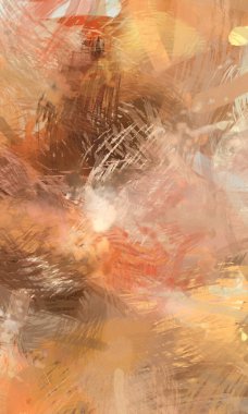 Soyut arkaplanda pürüzlü fırça darbeleri. Fırça boyası. Renkli boya darbeleri. Eşsiz duvar sanatı. Tuvaldeki modern sanat. Renkli çağdaş sanat eserleri.