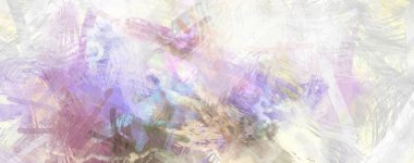 Soyut arkaplanda pürüzlü fırça darbeleri. Fırça boyası. Renkli boya darbeleri. Eşsiz duvar sanatı. Tuvaldeki modern sanat. Renkli çağdaş sanat eserleri.