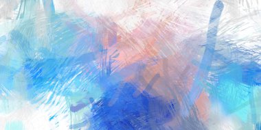 Soyut arkaplanda pürüzlü fırça darbeleri. Fırça boyası. Renkli boya darbeleri. Eşsiz duvar sanatı. Tuvaldeki modern sanat. Renkli çağdaş sanat eserleri.