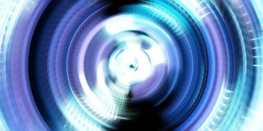 Fotoğraf makinesi konsepti. Soyut arkaplan. Dönen ışık ışınları. Hareketli kavramsal duvar kağıdı. Grafik dijital illüstrasyon. Parlayan neon ışıkları. Parlak sunum tasarım şablonu.