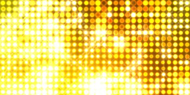 Parlak desenli duvar kağıdı. Sahne ışıkları olan renkli ışıkların ihtişamlı arkaplanı. Parlayan ışıklar siyah arka planda parti izleri. Sahne veya stadyum ışıklarının dijital illüstrasyonu. 