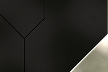 Üç boyutlu metalik doku. Uzay gemisi desenli yüzey. Aydınlık ve karanlık paneller. Fütürist soyut duvar kağıdı. Geometrik teknolojik yansıtıcı arkaplan.