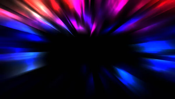 Dynamic Rays Light Isolated Black Background Graphic Illustration Glowing Colorful — Stock Photo, Image