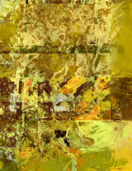 Kaotik Resim Taranmış Boyalı Soyut Arkaplan Tuval Üzerinde Etkileyici Fırçalanmış — Stok fotoğraf