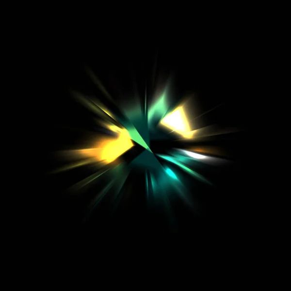 Mooie Achtergrond Van Kruisende Lichtstralen Gloeiende Deeltjes Behang Van Levendige — Stockfoto