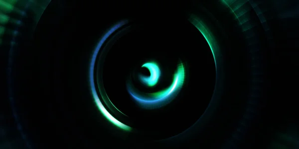 ネオンの回転灯が光る 光沢のあるプレゼンテーションデザインテンプレート 写真カメラのコンセプト 概要背景 光の回転光線 映画の概念的な壁紙 グラフィックデジタルイラスト — ストック写真