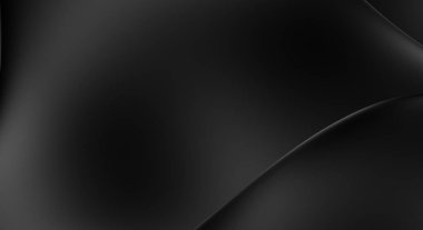 Web sitesi, poster, marka kimliği, broşür, sunum şablonu için lüks koyu bir arka plan. Dalgalı şekilli kaliteli tasarım. Dalgalanmalı soyut arkaplan. Pankart veya kapak tasarımı için dekorasyon.