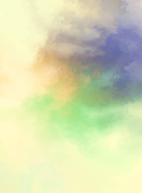 Modern fırça darbeleri. Poster, duvar sanatı, afiş, kart, kitap kapağı veya ambalaj için rahatlatıcı kompozisyonun yumuşak renkli çizimi. Pastel renklerle suluboya. 