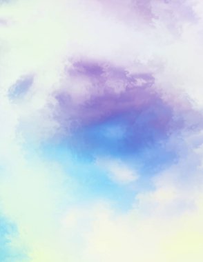 Modern fırça darbeleri. Poster, duvar sanatı, afiş, kart, kitap kapağı veya ambalaj için rahatlatıcı kompozisyonun yumuşak renkli çizimi. Pastel renklerle suluboya. 