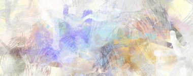 Soyut arkaplanda pürüzlü fırça darbeleri. Fırça boyası. Renkli boya darbeleri. Eşsiz duvar sanatı. Tuvaldeki modern sanat. Renkli çağdaş sanat eserleri.