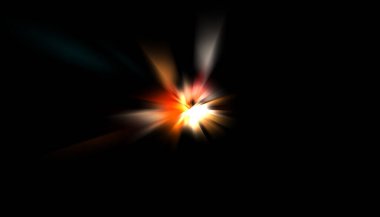 Parlayan yıldızın patlaması. Dinamik renkli arkaplan resmi. Parıldayan ışıklar duvar kağıdı. Tasarımınız için canlı şablon.