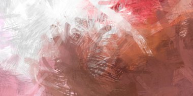 Soyut arkaplanda pürüzlü fırça darbeleri. Fırça boyası. Renkli boya darbeleri. Eşsiz duvar sanatı. Tuvaldeki modern sanat. Renkli çağdaş sanat eserleri.