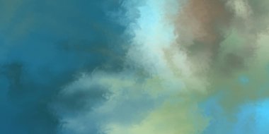 Modern fırça darbeleri. Poster, duvar sanatı, afiş, kart, kitap kapağı veya ambalaj için rahatlatıcı kompozisyonun yumuşak renkli çizimi. Pastel renklerle suluboya. 