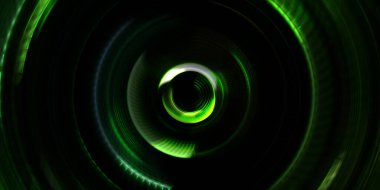 Fotoğraf makinesi konsepti. Soyut arkaplan. Dönen ışık ışınları. Hareketli kavramsal duvar kağıdı. Grafik dijital illüstrasyon. Parlayan neon ışıkları. Parlak sunum tasarım şablonu.