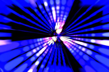 Siyah arkaplanda dönen ışık gösterisi. Lüks çizgiler. Parlak kıvrımlı duvar kağıdı. Uzay tüneli. Dönen ışık çemberi ya da maytap izi. Parlak konsept çizimi.