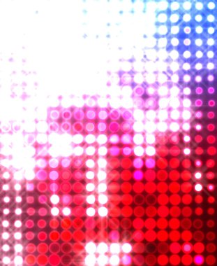 Parlak desenli duvar kağıdı. Sahne ışıkları olan renkli ışıkların ihtişamlı arkaplanı. Parlayan ışıklar siyah arka planda parti izleri. Sahne veya stadyum ışıklarının dijital illüstrasyonu. 