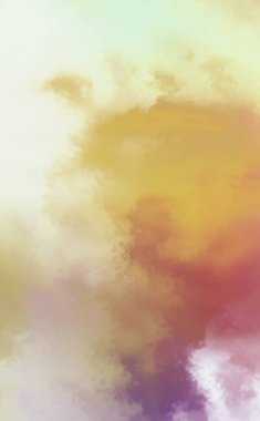 Modern fırça darbeleri. Poster, duvar sanatı, afiş, kart, kitap kapağı veya ambalaj için rahatlatıcı kompozisyonun yumuşak renkli çizimi. Pastel renklerle suluboya. 