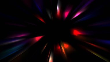 Parlayan yıldızın patlaması. Dinamik renkli arkaplan resmi. Parıldayan ışıklar duvar kağıdı. Tasarımınız için canlı şablon.