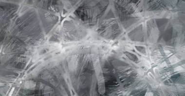 Soyut arkaplanda pürüzlü fırça darbeleri. Fırça boyası. Renkli boya darbeleri. Eşsiz duvar sanatı. Tuvaldeki modern sanat. Renkli çağdaş sanat eserleri.