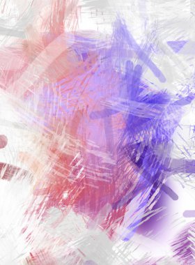 Soyut arkaplanda pürüzlü fırça darbeleri. Fırça boyası. Renkli boya darbeleri. Eşsiz duvar sanatı. Tuvaldeki modern sanat. Renkli çağdaş sanat eserleri.