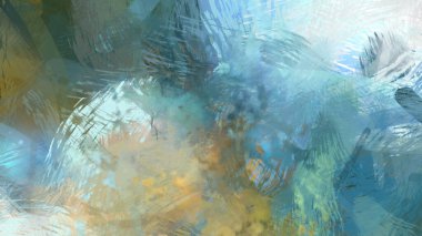 Soyut arkaplanda pürüzlü fırça darbeleri. Fırça boyası. Renkli boya darbeleri. Eşsiz duvar sanatı. Tuvaldeki modern sanat. Renkli çağdaş sanat eserleri.