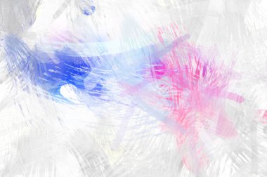 Soyut arkaplanda pürüzlü fırça darbeleri. Fırça boyası. Renkli boya darbeleri. Eşsiz duvar sanatı. Tuvaldeki modern sanat. Renkli çağdaş sanat eserleri.