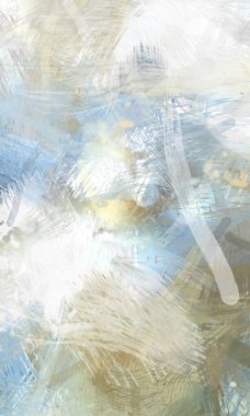 Soyut arkaplanda pürüzlü fırça darbeleri. Fırça boyası. Renkli boya darbeleri. Eşsiz duvar sanatı. Tuvaldeki modern sanat. Renkli çağdaş sanat eserleri.