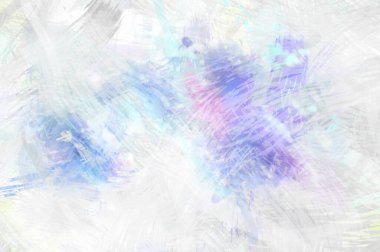 Soyut arkaplanda pürüzlü fırça darbeleri. Fırça boyası. Renkli boya darbeleri. Eşsiz duvar sanatı. Tuvaldeki modern sanat. Renkli çağdaş sanat eserleri.