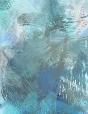 Soyut arkaplanda pürüzlü fırça darbeleri. Fırça boyası. Renkli boya darbeleri. Eşsiz duvar sanatı. Tuvaldeki modern sanat. Renkli çağdaş sanat eserleri.