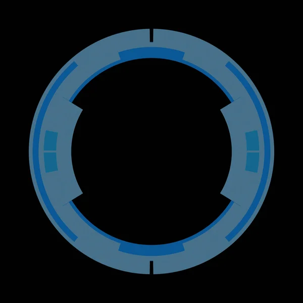 Futurisztikus Kör Alakú Hud Interfész Elem Absztrakt Kör Geometriai Háttér — Stock Fotó