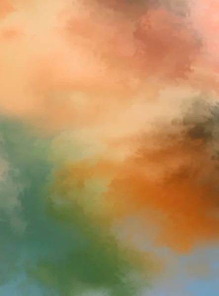 Modern Brush Strokes Painting Soft Color Painted Illustration Soothing Composition — Stock Photo, Image