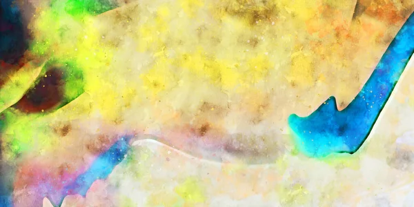 Kova desenli illüstrasyon. Çağdaş ve modern doku. Soyut renk boyama arka planı. Yaratıcı ve sanatsal duvar kağıdı. Fırçalanmış şekilleri ve lekeleri olan sanatsal duvar..