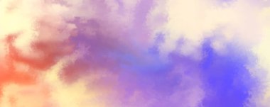 Modern fırça darbeleri. Poster, duvar sanatı, afiş, kart, kitap kapağı veya ambalaj için rahatlatıcı kompozisyonun yumuşak renkli çizimi. Pastel renklerle suluboya. 