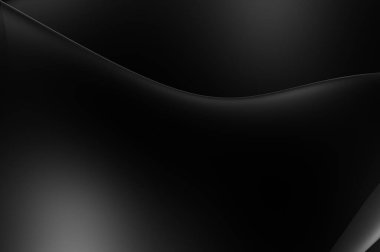 Web sitesi, poster, marka kimliği, broşür, sunum şablonu için lüks koyu bir arka plan. Dalgalı şekilli kaliteli tasarım. Dalgalanmalı soyut arkaplan. Pankart veya kapak tasarımı için dekorasyon.