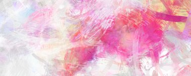 Soyut arkaplanda pürüzlü fırça darbeleri. Fırça boyası. Renkli boya darbeleri. Eşsiz duvar sanatı. Tuvaldeki modern sanat. Renkli çağdaş sanat eserleri.