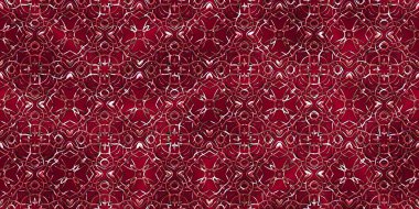 Renkli kumaş arka planında moda tarzında gümüş örgü süsü olan lüks, kusursuz bir şablon. Duvar kağıtları ve tekstil baskısı için tasarım. Lüks, ışıl ışıl metalimsi fantezi dokusu.