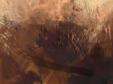 Soyut arkaplanda pürüzlü fırça darbeleri. Fırça boyası. Renkli boya darbeleri. Eşsiz duvar sanatı. Tuvaldeki modern sanat. Renkli çağdaş sanat eserleri.