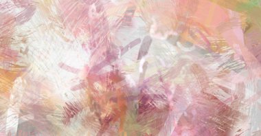 Soyut arkaplanda pürüzlü fırça darbeleri. Fırça boyası. Renkli boya darbeleri. Eşsiz duvar sanatı. Tuvaldeki modern sanat. Renkli çağdaş sanat eserleri.