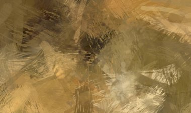 Soyut arkaplanda pürüzlü fırça darbeleri. Fırça boyası. Renkli boya darbeleri. Eşsiz duvar sanatı. Tuvaldeki modern sanat. Renkli çağdaş sanat eserleri.