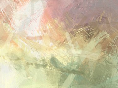 Soyut arkaplanda pürüzlü fırça darbeleri. Fırça boyası. Renkli boya darbeleri. Eşsiz duvar sanatı. Tuvaldeki modern sanat. Renkli çağdaş sanat eserleri.