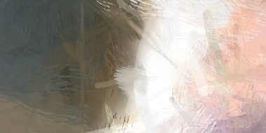 Soyut arkaplanda pürüzlü fırça darbeleri. Fırça boyası. Renkli boya darbeleri. Eşsiz duvar sanatı. Tuvaldeki modern sanat. Renkli çağdaş sanat eserleri.