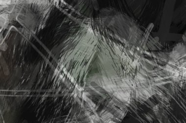 Soyut arkaplanda pürüzlü fırça darbeleri. Fırça boyası. Renkli boya darbeleri. Eşsiz duvar sanatı. Tuvaldeki modern sanat. Renkli çağdaş sanat eserleri.